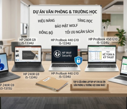 Top 5 Cấu Hình Laptop HP Cho Dự Án Văn Phòng, Trường Học Đỉnh Nhất